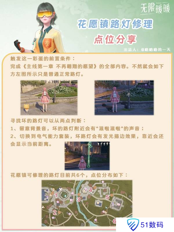 无限暖暖花愿镇路灯修理点位 无限暖暖花愿镇寻找坏路灯怎么过[多图]图片2